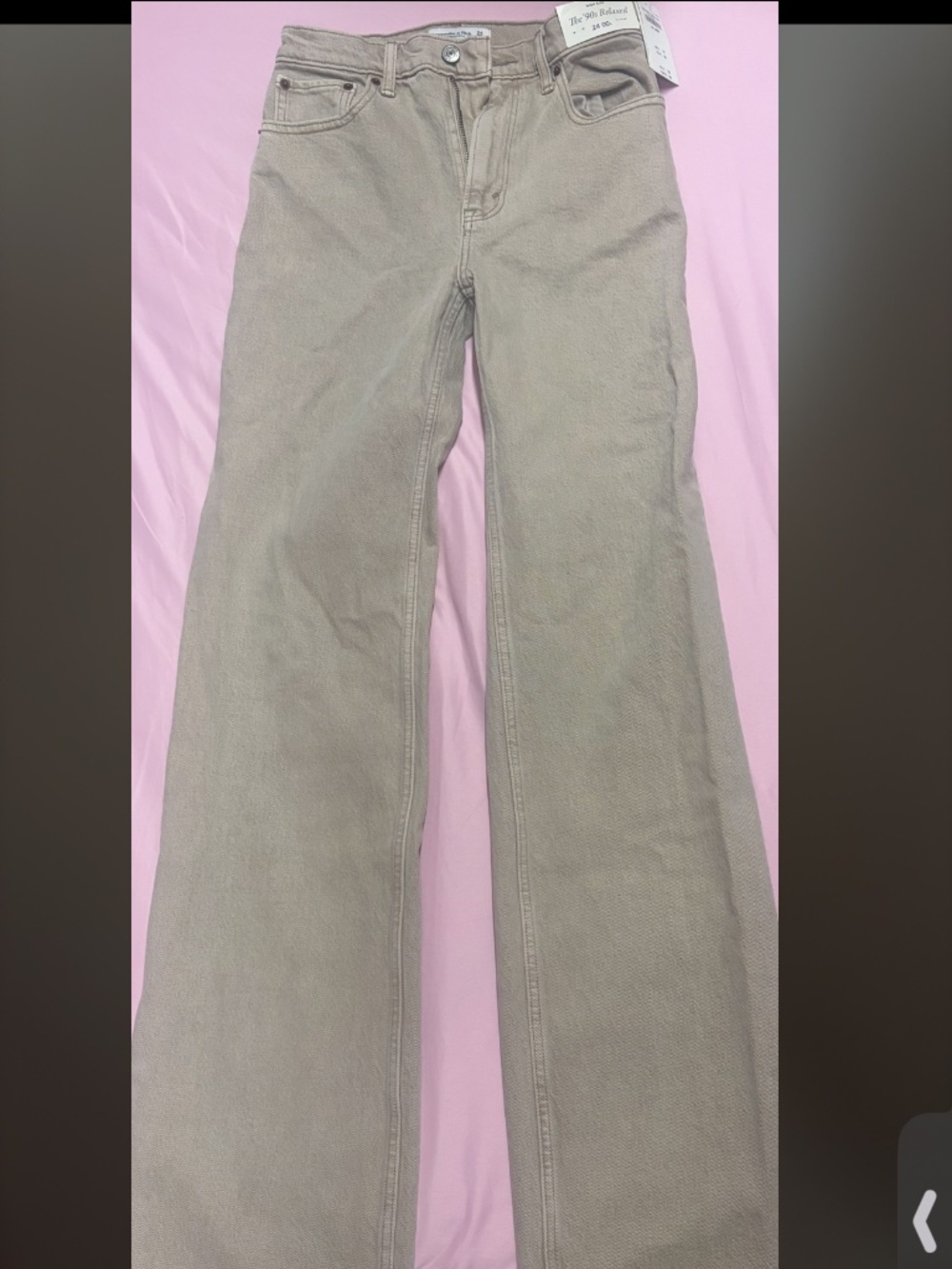 Abercrombie The 90s Relaxed High Rise Jeans 24 Long NWT